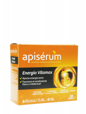 Apisérum energía vitamax 18 viales