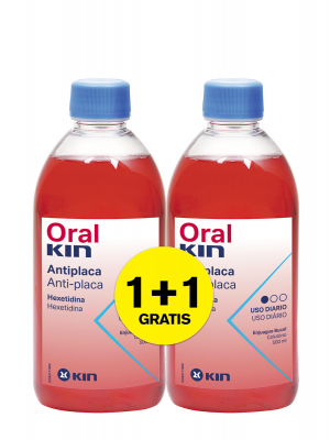 Oralkin enjuague bucal 500 ml pack 2x1