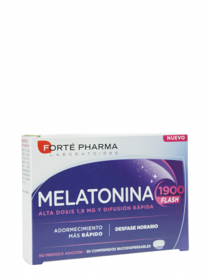 Forte pharma melatonina 1900 flash 30 comprimidos bucodispersables