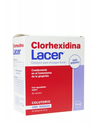 Lacer clorhexidina 24 sobres monodosis