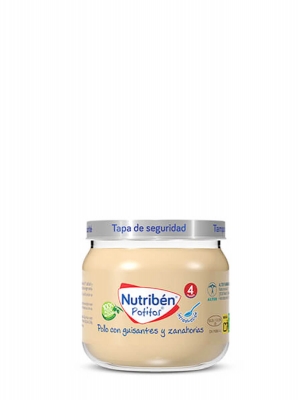 Nutriben potito pollo con guisantes y zanahorias 120gr
