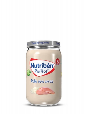 Nutriben potito de pollo con arroz 235 gr