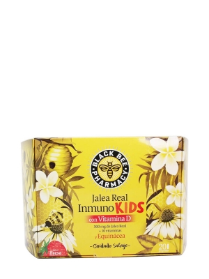 Black bee inmuno kids + vitamina d 20 ampollas
