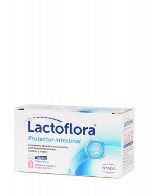 Lactoflora protector intestinal adultos sabor fresa 10 frascos