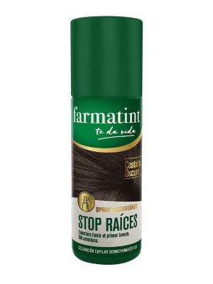 Farmatint stop raíces castaño oscuro 75ml
