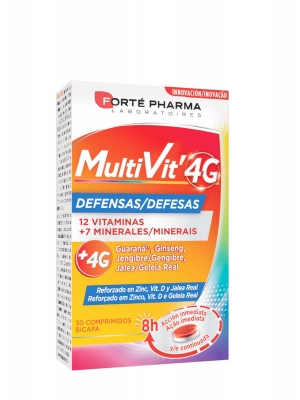 Forte pharma multivit 4g defensas 30 comprimidos