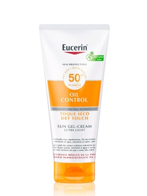 Eucerin sun protection oil control toque seco gel-crema spf50+ 200 ml