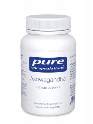 Pure encapsulations ashwagandha 60 cápsulas