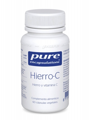 Pure encapsulations hierro-c 60 cápsulas