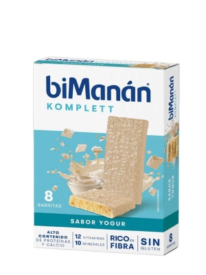 Bimanán Bekomplett sabor yogur 8 barritas