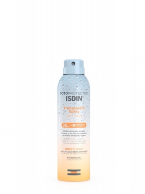 Isdin fotoprotector transparent spray wet skin spf 30 250 ml