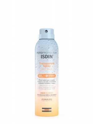 Isdin fotoprotector transparente wet skin spray spf 50 250 ml