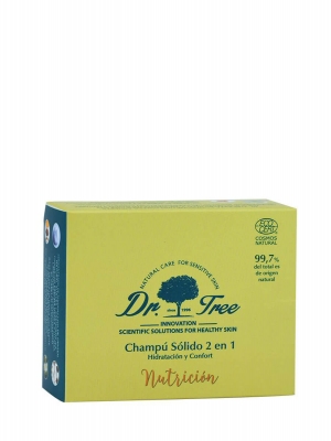 Dr. tree champú solido 2 en 1 nutrición 75 gr