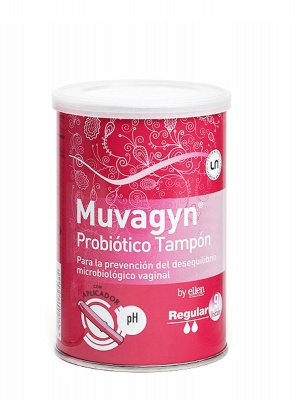 Muvagyn probiótico tampón regular con aplicador 9 unidades