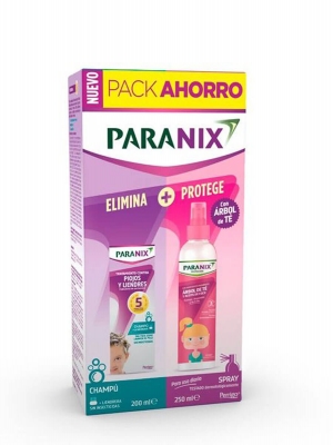 Paranix pack champú 100ml + árbol de té niña 250 ml