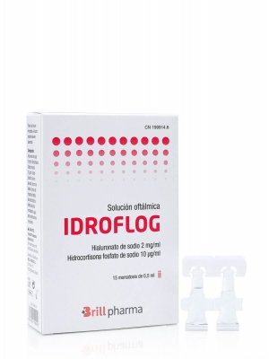 Idroflog solución oftálmica 15 monodosis x 0,5 ml