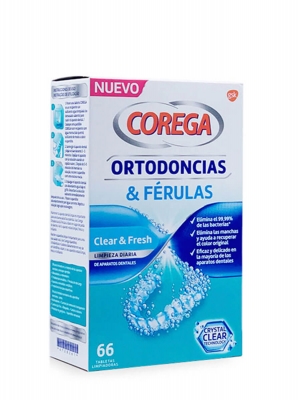 Corega ortodoncias & férulas 66 tabletas