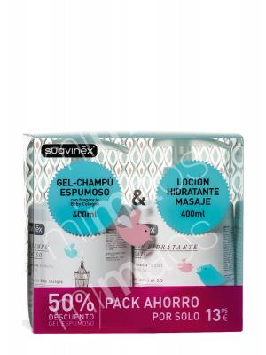 Suavinex duplo gel espumoso + locion 400ml