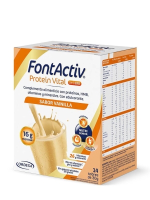 Fontactiv protein vital sabor vainilla 14 sobres x 30gr