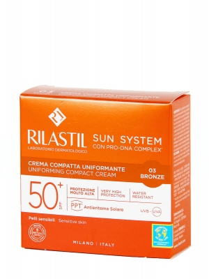 Rilastil sun system compacto color bronze spf50+ 10 gr
