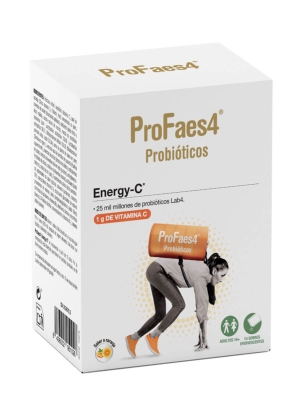 Profaes4 probióticos energy-c sabor naranja 14 sobres