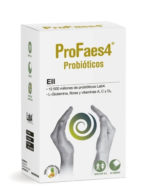 Profaes4 probióticos eii sabor frutas tropicales 10 sobres