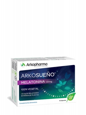 Arkopharma arkosueño melatonina 1.9mg 15 cápsulas