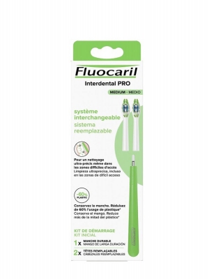 Fluocaril cepillo pro medio sistema reemplazable + 2 cabezales