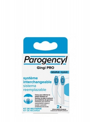 Parogencyl kit de recambio cepillo suave 2 cabezales