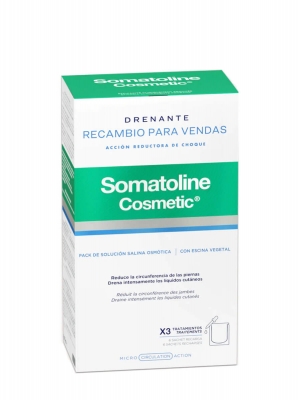 Somatoline recambio para vendas drenantes 6 sobres