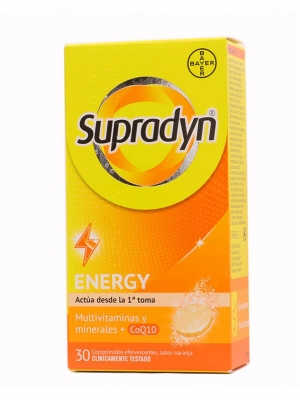 Supradyn ® energy sabor naranja 30 comprimidos efervescentes