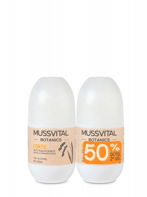Mussvital botanics forte duplo desodorante roll-on 2x75ml