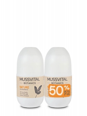 Mussvital botanics nature duplo desodorante roll-on 2x75ml