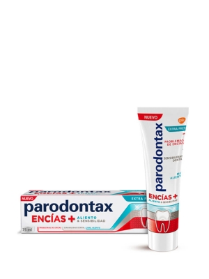 Parodontax encías + aliento y sensibilidad pasta 75 ml
