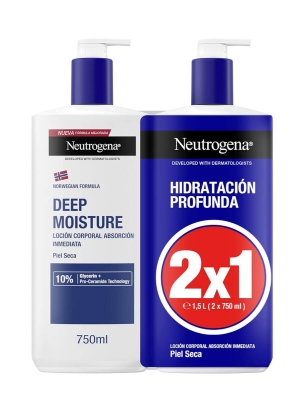 Neutrogena hidratación profunda loción corporal 2x750 ml