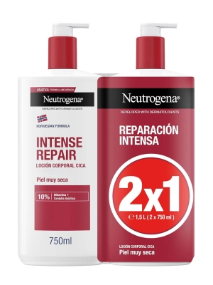 Neutrogena intense repair loción corporal cica 2x750ml