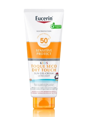 Eucerin sensitive protect kids gel crema toque seco spf50+ 400ml
