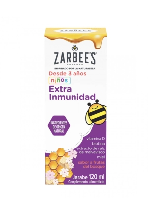 Zarbee's niños extra inmunidad sabor frutas del bosque 120 ml