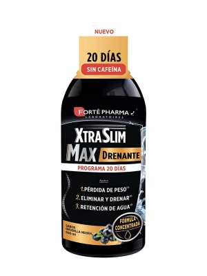 Forte pharma xtraslim max drenante sabor grosella negra 500ml