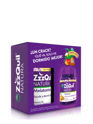 Vicks zzzquil natura sabor mango y plátano 90 gominolas