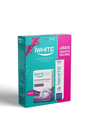 Iwhite kit blanqueamiento supremo 10 moldes + pasta dental blanqueadora