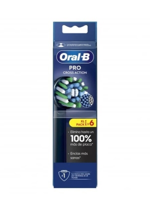 Oral B Pro Cross Action recambio cepillo eléctrico 6 unidades