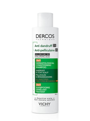 Vichy dercos 2 en 1 champú anticaspa con acondicionador 200ml