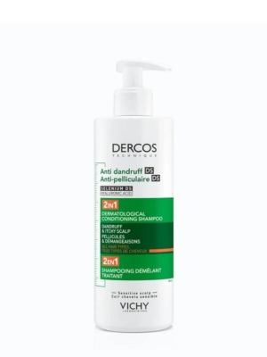 Vichy dercos 2 en 1 champú anticaspa con acondicionador 390ml