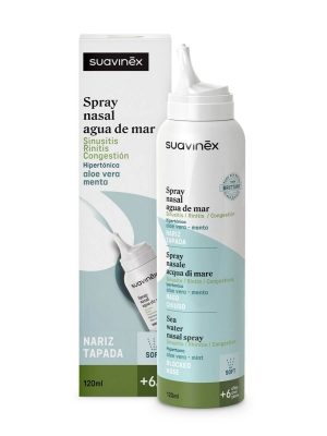 Suavinex spray nasal hipertonico aloe vera menta + 6 años 120ml