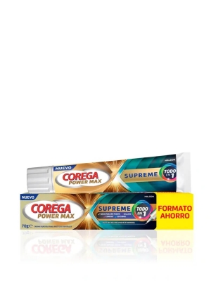 Corega power max supreme crema fijadora todo en 1 70 gr