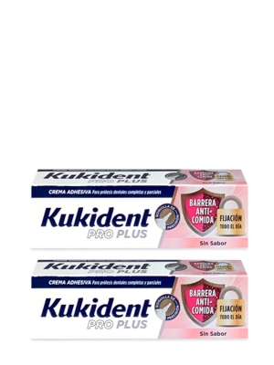 Kukident duplo pro plus sin sabor 2x 40gr