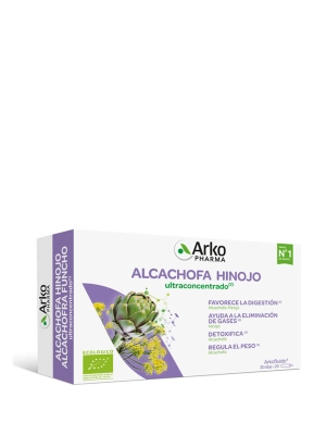 Arkopharma arkofluido alcachofa e hinojo 20 ampollas