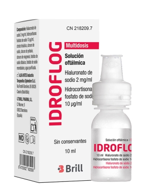 Idroflog solución oftálmica multidosis 10 ml
