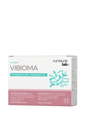 Cumlaude lab vibioma sabor melocotón 14 sobres